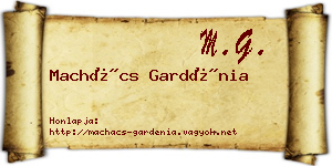 Machács Gardénia névjegykártya